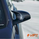 FloKraft RHD Dry Carbon Fibre Replacement Mirror Cover Bodykit for BMW M - Series M3 F80 & M4 F82 F83 & M2 F87 Competition - Mars Performance